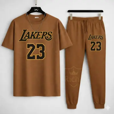 Buy Laker’s 23 Printed Summer Track Suit – Premium Cotton Set