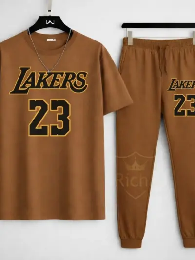 Buy Laker’s 23 Printed Summer Track Suit – Premium Cotton Set