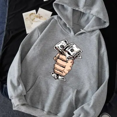 Buy Premium Men’s Grey Fleece Hoodie Medium to XL