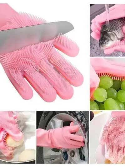 Buy Premium Silicone Dish Washing Gloves Online