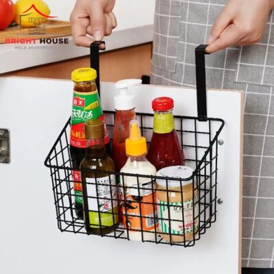 Buy Premium Metal Hanging Spice Rack Basket