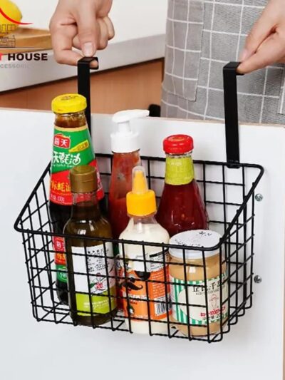 Buy Premium Metal Hanging Spice Rack Basket