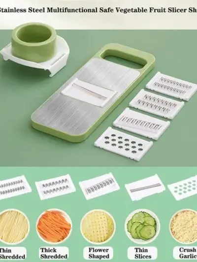 Buy Premium 5 in 1 Stainless Steel Vegetable Slicer
