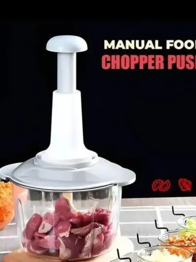 Buy Manual Food Chopper Push ABS Multicolor – Premium Kitchen Tool