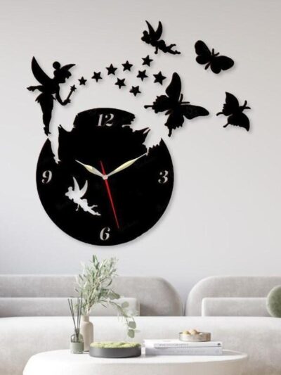 Fairy Wall Clock 24 x 24 Inches 3mm MDF With 1 Year Machine Warranty