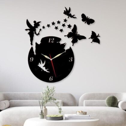 Fairy Wall Clock 24 x 24 Inches 3mm MDF With 1 Year Machine Warranty