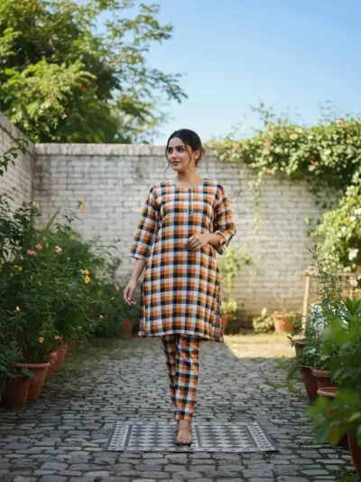 Eid Collection 2 Pcs Women's Stitched Multicolor Cotton Lawn Printed Suit