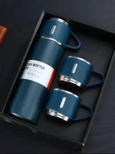 Buy Premium Stainless Steel Vacuum Flask Set 3 Pcs