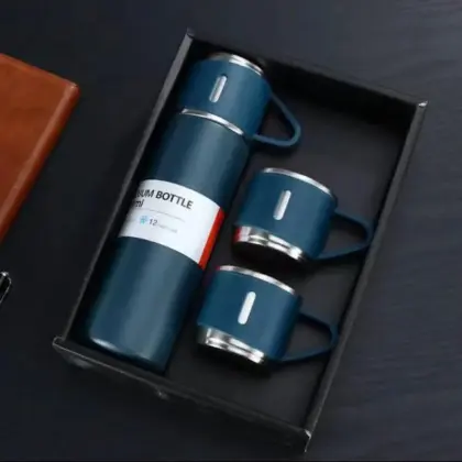 Buy Premium Stainless Steel Vacuum Flask Set 3 Pcs