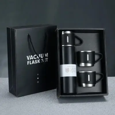 Buy Premium 500ml Vacuum Flask Set with 2 Cups Pakistan