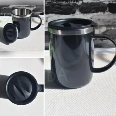 Buy Premium Stainless Steel Coffee Mug with Lid Pakistan