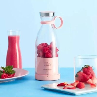 Buy Mini Electric Juicer Blender Pink 350ML – Premium