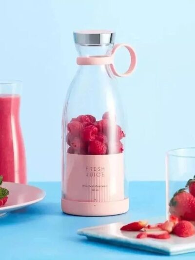 Buy Mini Electric Juicer Blender Pink 350ML – Premium