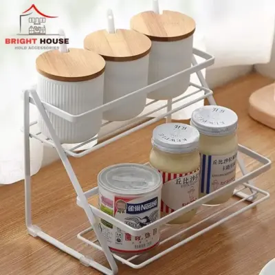 Buy Metal 2-Tier Storage Basket – Premium Kitchen Organizer