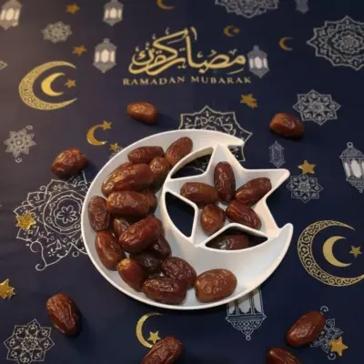 Buy Premium Ramadan Crescent Tray Set of 3 Plates