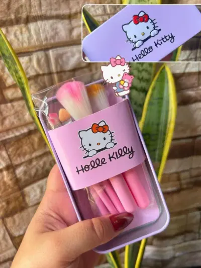 Buy Hello Kitty Makeup Brushes Set Premium Multicolor