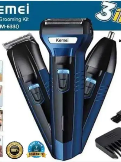 Buy Premium KM-633 3in1 Hair Trimmer Kit for Men