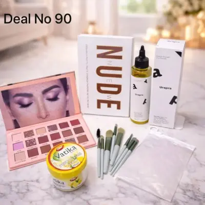 Buy Premium 4-in-1 Makeup Kit with Brush & Toner