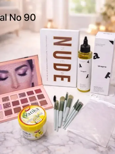 Buy Premium 4-in-1 Makeup Kit with Brush & Toner