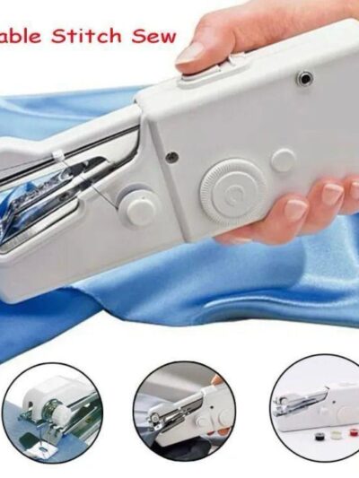 Compact Portable Sewing Machine – ABS Plastic, Lightweight, White, 1 Pc