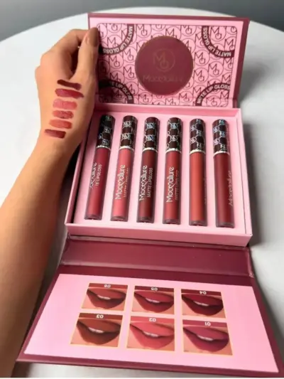 Buy Premium Matte Lip Gloss Set 6 Pcs Nude Shades