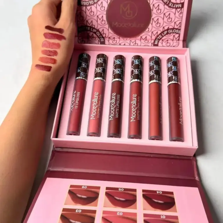 Buy Premium Matte Lip Gloss Set 6 Pcs Nude Shades