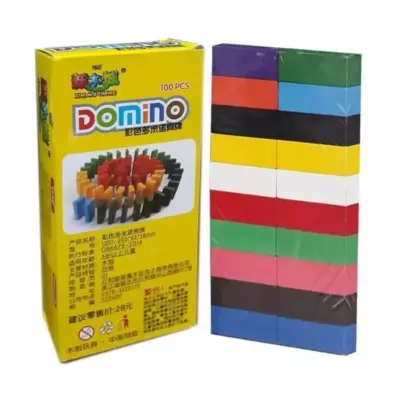 Buy Domino Wooden Building Blocks 100 Pcs