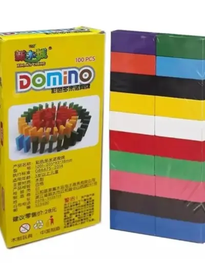 Buy Domino Wooden Building Blocks 100 Pcs
