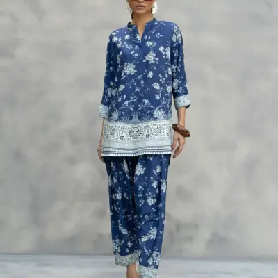 Buy Blue Digital Print Lawn 2-Piece Set