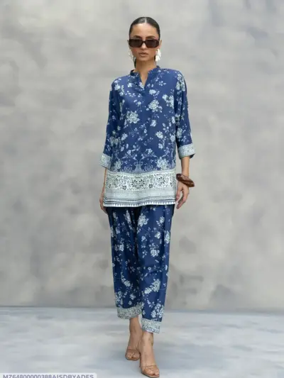 Buy Blue Digital Print Lawn 2-Piece Set