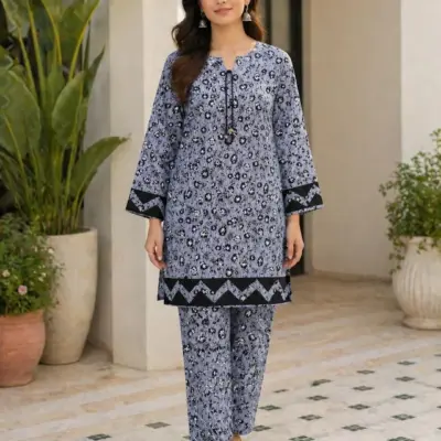 Buy Women Cotton Printed Kurta Set Large Multicolor