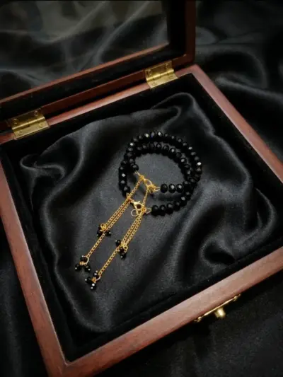 Adjustable Pearl Chain Bracelet Set for Women Alloy 2 Pcs