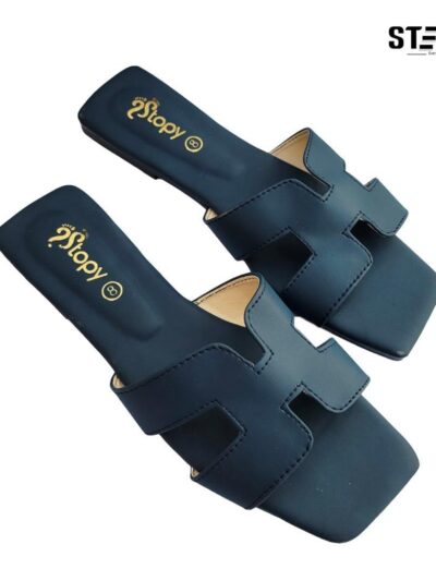 Buy Premium Black Rexine H-Strap Flat Shoes for Women