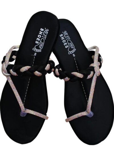 Buy Premium Women's Rhinestone Satin Flat Shoes Online