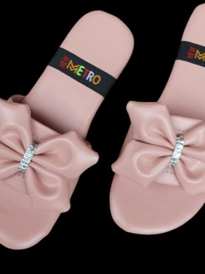 Buy Premium Women PU Leather Bow Flat Shoes Pink Semi-Formal