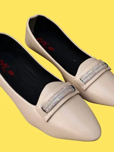 Buy Premium Women Synthetic Leather Formal Pumps Off White Online