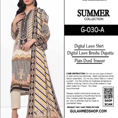 Women Printed Lawn Suit Turquoise 3 Piece Unstitched Eid Wear Set
