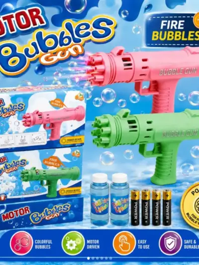 Boy's Plastic Electric Drive Set Bubble Gun (3c6t0)