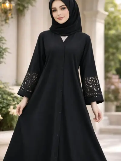 Georgette Plain Full Abaya
