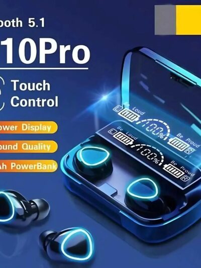 M10 Wireless Earbuds Bluetooth 5.1 Touch Control LED Power Display