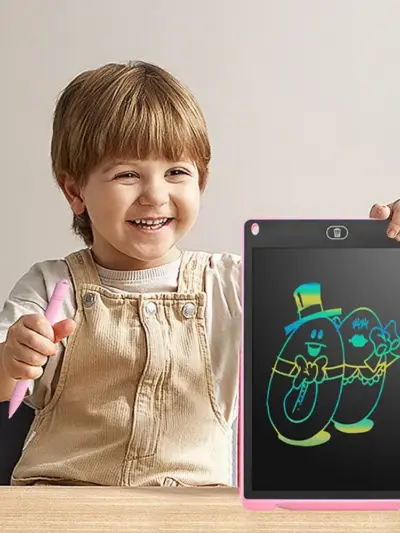 8.5 Inch LCD Writing Tablet for Kids | Multicolor Writing Screen | Reusable Drawing & Doodle Board | Educational Learning Tablet | Random Color