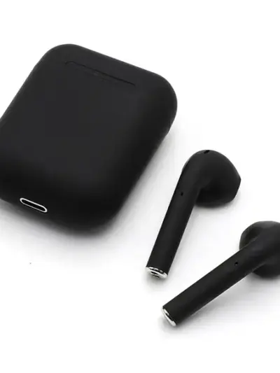 Black inpods Wireless Bluetooth Earbuds with Charging Case | Touch Control | Stereo Sound | Built-in Mic
