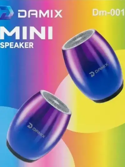 Damix Dm-001 Portable Mini Bluetooth 5.3 Speaker | TWS Aluminum Alloy Wireless Audio | TF Card & Type-C Supported