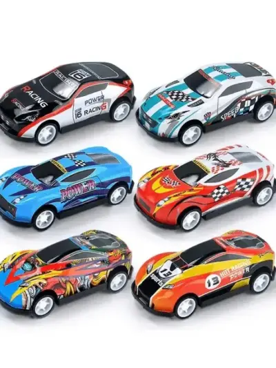 Pull Back Die-Cast Cars Set 6 Pcs