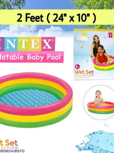 Rainbow Inflatable Pool for Kids Balcony Play